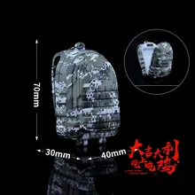 Игра Playerunknown's Battlegrounds Военный Зеленый Рюкзак PUBG логотип брелок кулон аксессуары для косплея Коллекция игрушек подарок