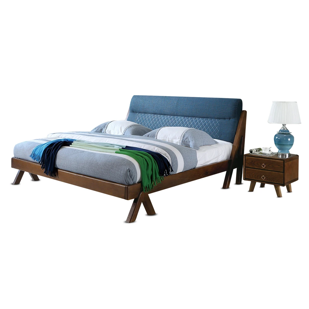 Buy 1128H301D Modern Fashion Ash solid wood king size