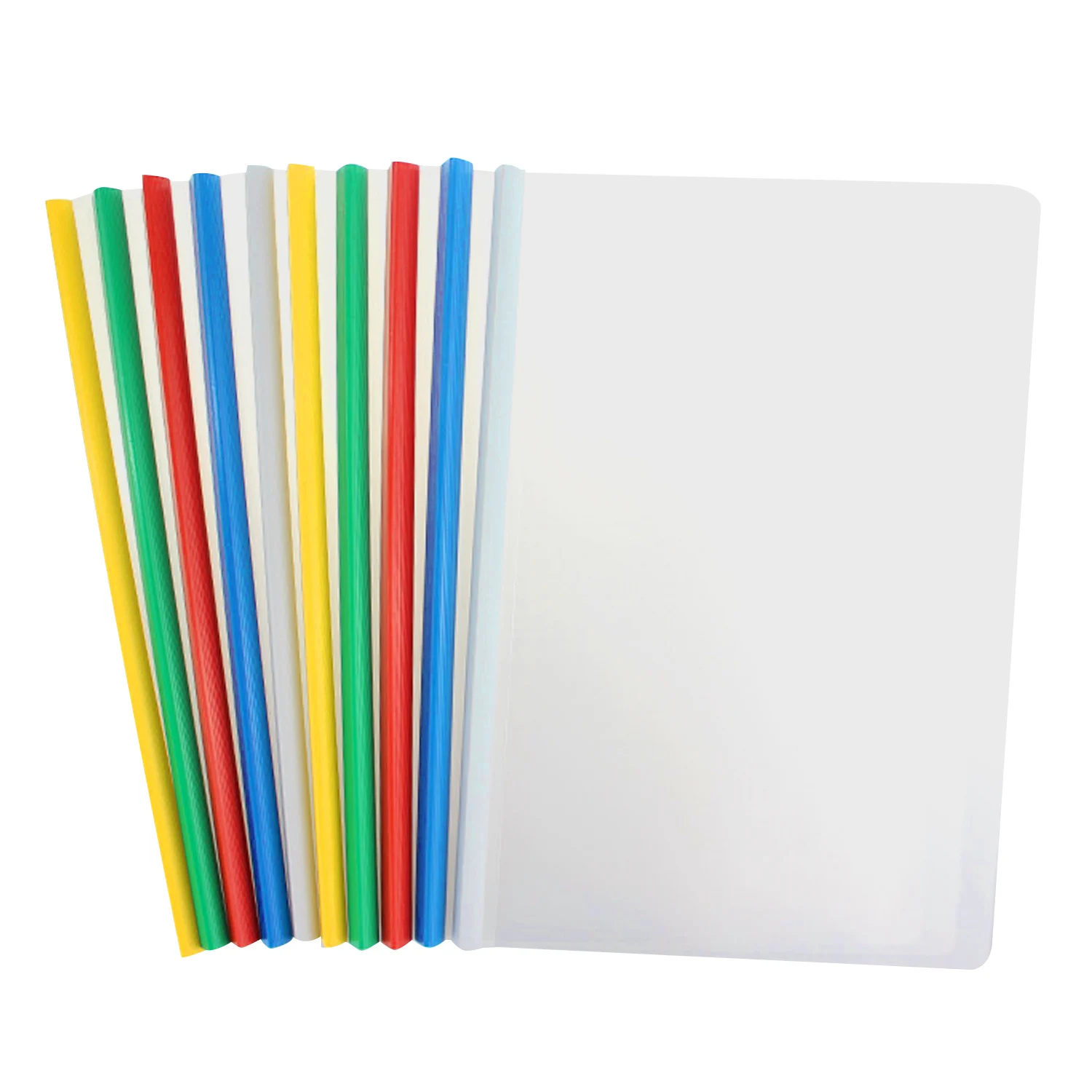 10pcs Sliding Bar Covers, Clear Presentation Covers Resume File Folders  Organizer Plastic Paper Sleeves for A4 Size Paper - AliExpress