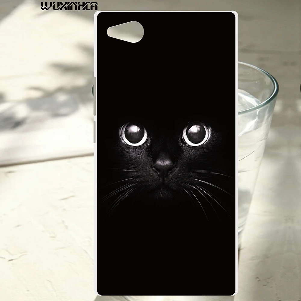 

WUXINHCA FOR ZTE Nubia Z9 Max Black cat Colorful Printing Plastic Mobile Phone Cover FOR ZTE Nubia Z9Max Hard Phone Case