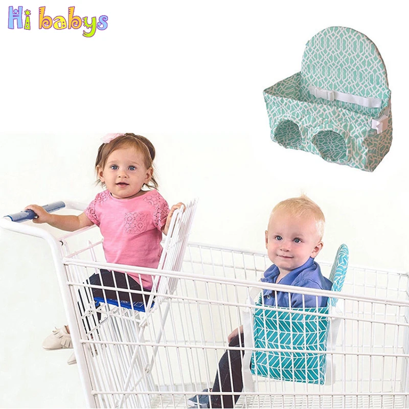 

Foldable Baby Kids Shopping Cart Cushion Children shopping Cart Protection Cover Portable Kids Safety Trolley Chair Seat Mat