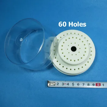 

Dental Lab Instrument 60 Holes (Round) Holes Plastic Bur Holder Burs Block Case Box For Diamond Bur Holder