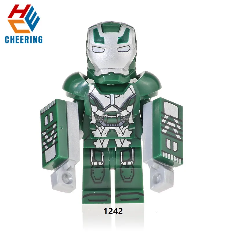 

20Pcs Super Heroes Series Iron Man Bricks MK9 MK10 MK27 War Machine Building Blocks For Children Christmas Toys Gift XH 1242