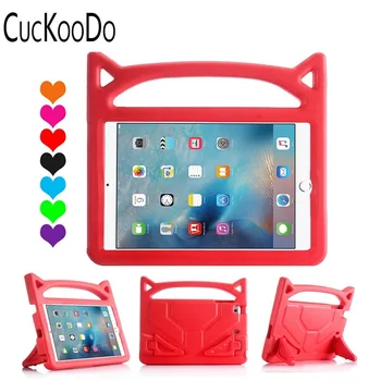 

CucKooDo Kids Light Weight Shock Proof Convertible Handle Stand Cover for Apple New iPad 9.7" 2017 Model, iPad Air 2, iPad Air
