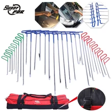 PDR Hook Tools 30 pcs Push Rods Dent Removal Tools Paintless Dent Repair Tools Car Body Repair Kit 13 blue 8 green 9 red