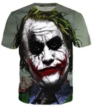 Unisex Hip Hop T shirt Summer Fashion 3D Printed The Joker DC Comics Superhero Tshirt Casual Short Sleeve Men Women S-5XL