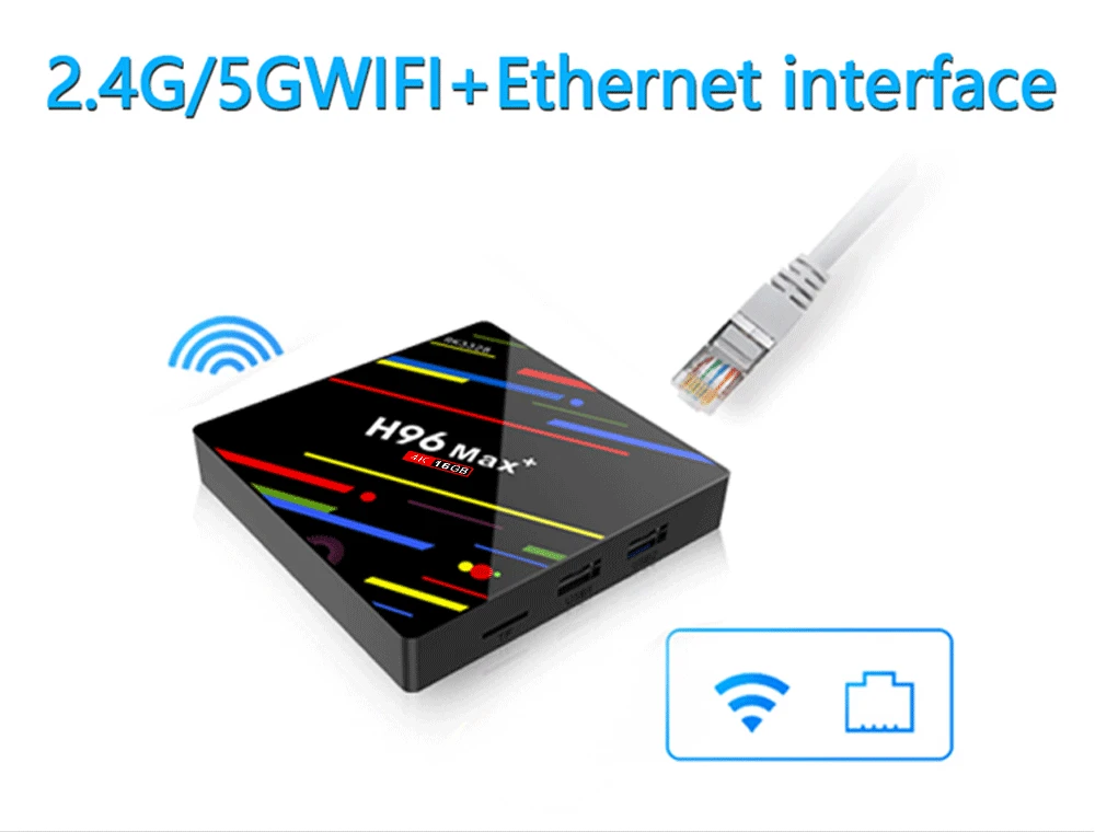 

H96 MAX 2.4G/5G Wifi Smart TV Box Android 9.0 RK3328 2GB 16GB 4K HD Set Top Box Media player iptv home smart