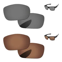 Медь коричневый и черный хром 2 пары зеркальные поляризованные Сменные линзы для Солнцезащитные очки Рамка UVA и UVB Защита