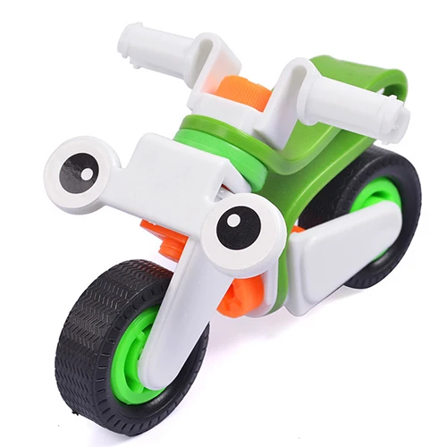 DIY Install Model Plastic Assemble Car Robot Toy Vehicle Car Machine Kids Educational Children
