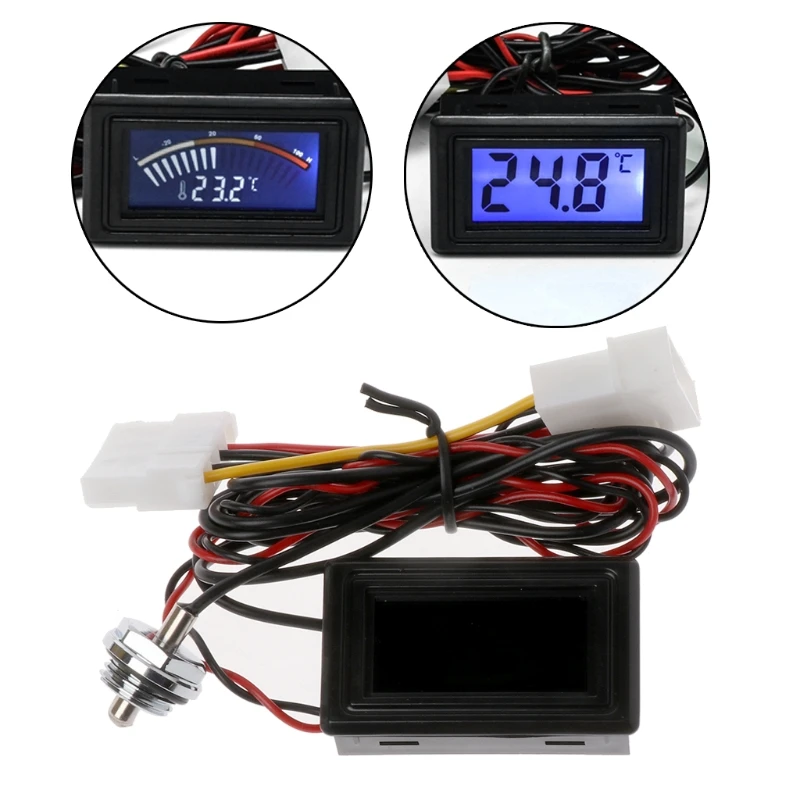 

Display Temperature Detector With G1/4 Thread 4Pin Power Plug PC Water Cooling