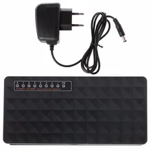 Новые 8-Порты и разъёмы 10/100 Mbps Ethernet сетевой коммутатор концентратор Desktop Mini Быстрая LAN коммутатор адаптер с ЕС разъем Питание черный C26