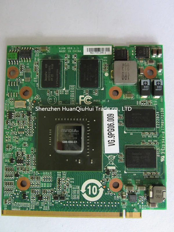 NVIDIA Geforce 9600M GT 9600MGT MXM II,DDR2,1024MB VGA Video Card G96-630-C1 VG.9PG06.009