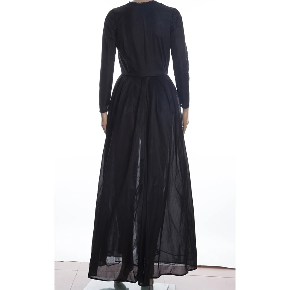 sexy 2pcs lace chiffon dress maxi dress long sleeve casual dress