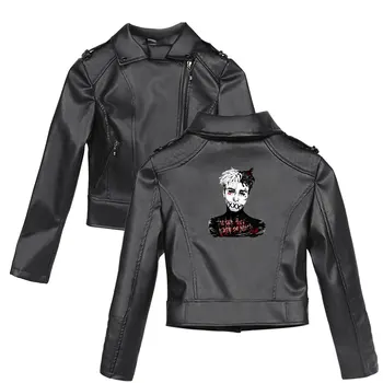 

2D xxx 2019 New Clothes print Pink/Black PU Leather Jackets Women Riverdale Serpents Streetwear Leather Brand Coat plus size
