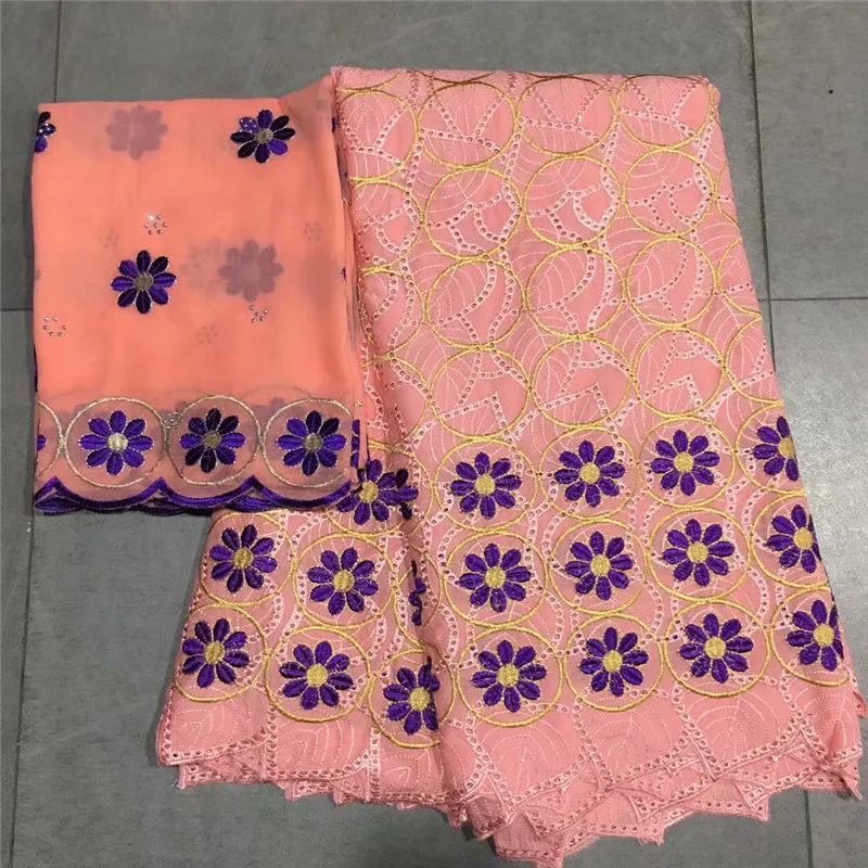 Latest African Cotton Swiss Voile Lace Fabric High Quality In Switzerland For Party dress lc80-98 | Дом и сад