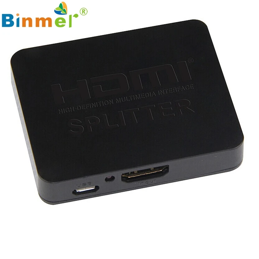 Del 1x2 HDMI Splitter 1 вход 2 выходной усилитель коммутатор Box концентратор HDTV 1080 p 3D 1,4 в 23 июня