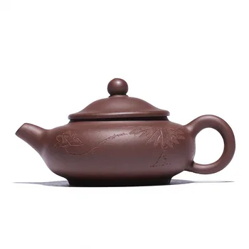 

90ML Ore purple clay yixing teapot kung fu kettle small pot drinkware suit black tea