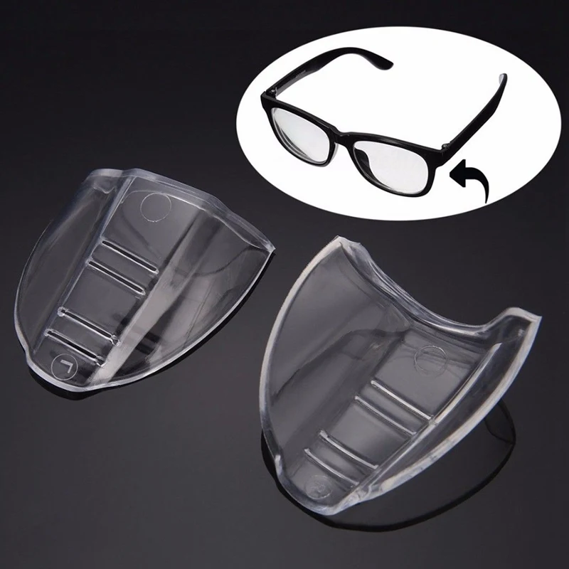 2 шт./пара защитные очки протектор, аксессуары для глаз, солнцезащитные очки боковой защитой безопасность нетоксичный прозрачный Универсальный гибкий боковой защитой