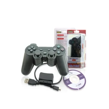 Беспроводной Bluetooth геймпад c беспроводным приемником, 3-в-1 игровая функция. Цвет черный для PS3 / PS2 / PC