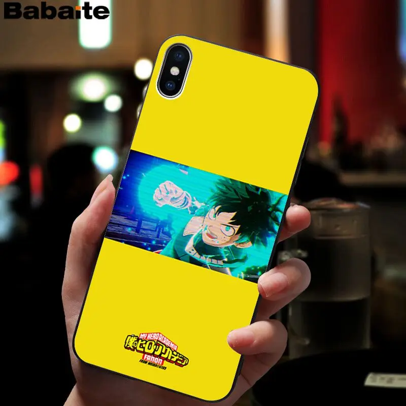 Babaite My hero Academy New Personalized Print Phone Accessories Case for iPhone 8 7 6 6S Plus X XS MAX 5 5S SE XR Cellphones Babaite My hero Academy New Personalized Print Phone Accessories Case for iPhone 8 7 6 6S Plus X XS MAX 5 5S SE XR Cellphones
