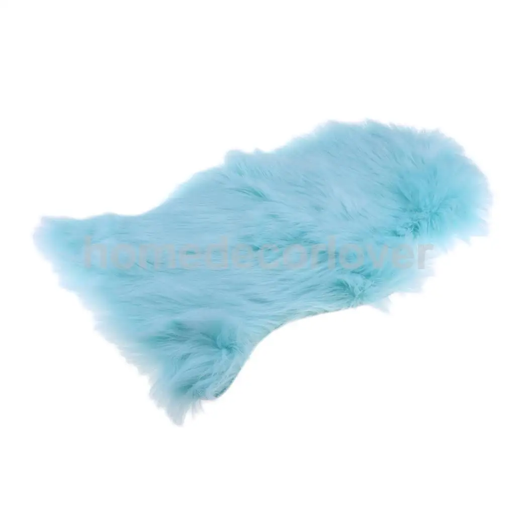 40x60cm Sheepskin Fluffy Skin Faux Fur Fake Rug Mat Rugs For Living Room Bedroom Sofa Floor 