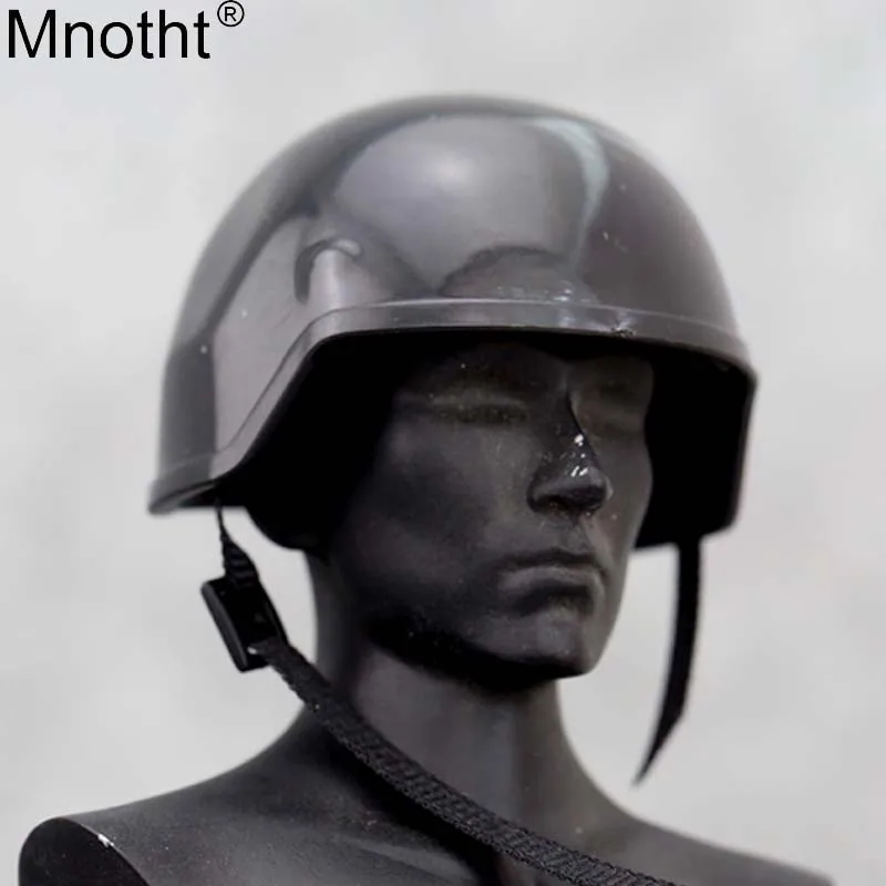 

Mnotht 1/6 Soldier Model Helmet FBI PASGT Black Safety Hat Model Male Pilot Helmet Toy for 12in Action Figure Collection m3n