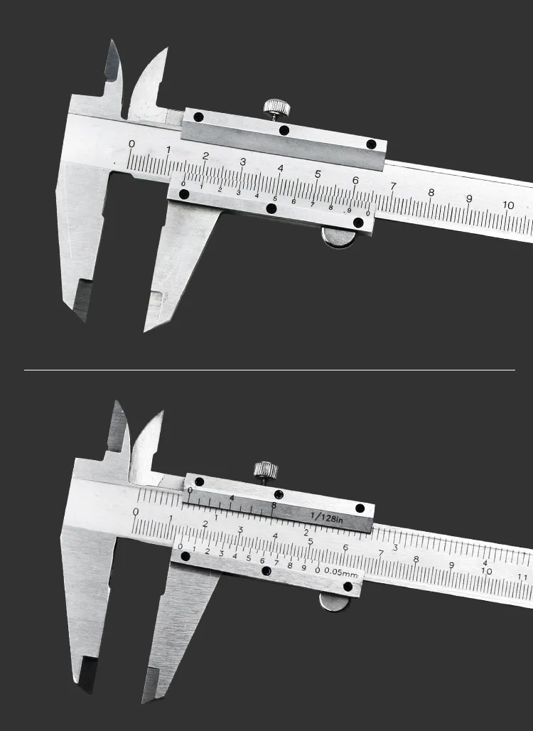 Штангенциркуль " 0-150 мм/0-200 мм четырехцелевой металлический штангенциркуль Калибр микрометеруглеродистая сталь прецизионные измерительные инструменты