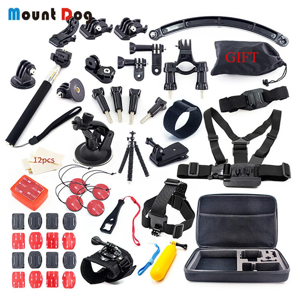 

for Go Pro Hero7 6 5 4 3 Xiaomi yi mijia 4k Accessories Kit SJCAM SJ6 SJ7 4k GoPro Case Tripod Stick Mount Monopod ActionCamera