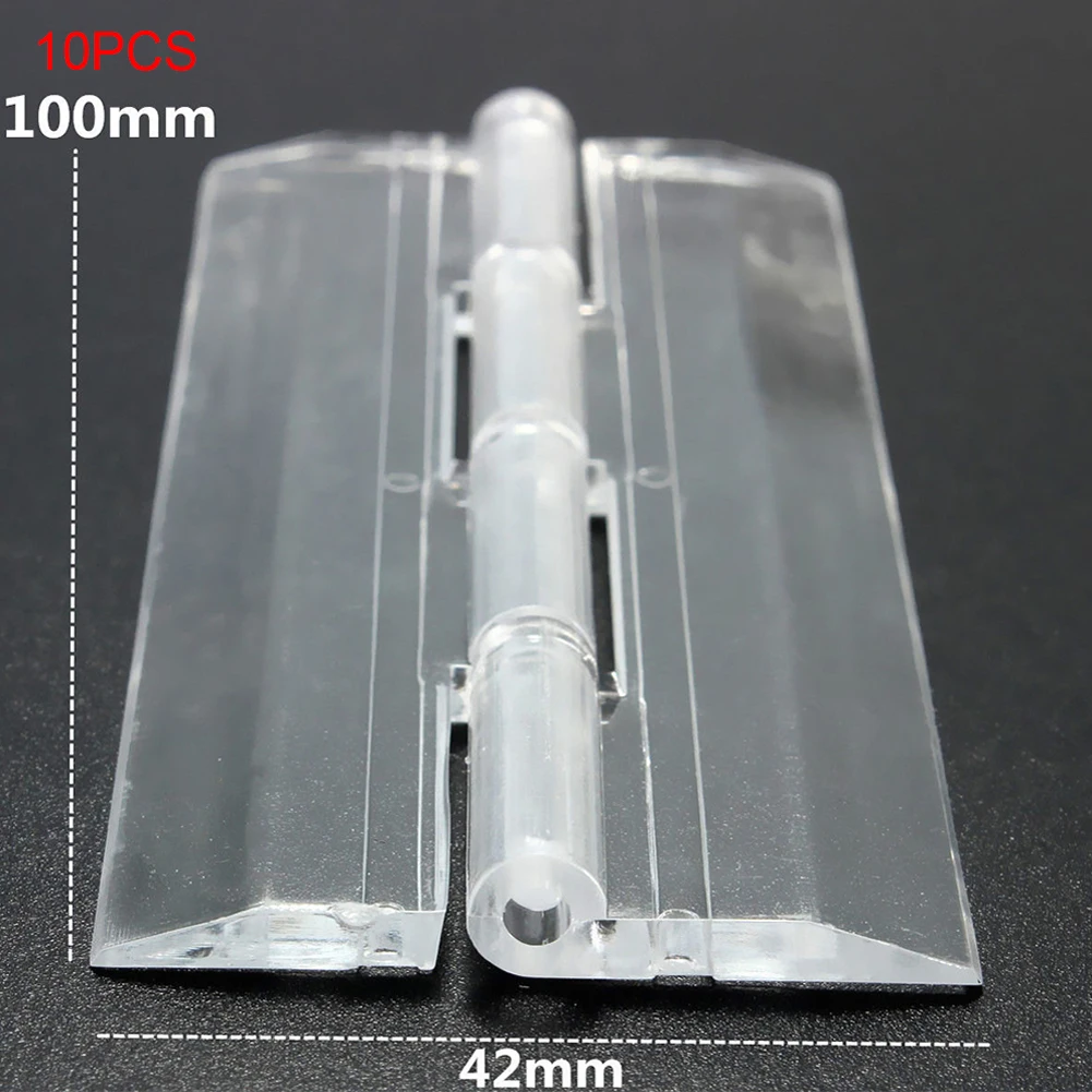 10 Pcs Durable Clear Acrylic Plexiglass Lucite Hinge Plastic Folding