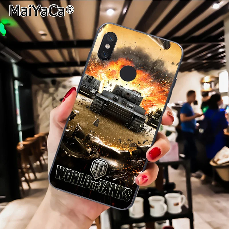 MaiYaCa world of tanks Черная мягкая крышка чехол для телефона для Xiaomi Redmi8 4X 6A S2 7A 6A Redmi 5 5Plus Note5 7 Note8Pro