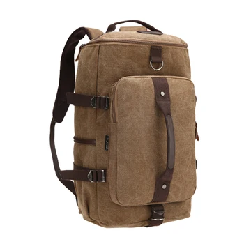 

Vintage Canvas Mens School Backpack 15.6 Inch Laptop Backpacking Fashion Student Backpacks Outdoor Travel Bagpack Male Bags Pack