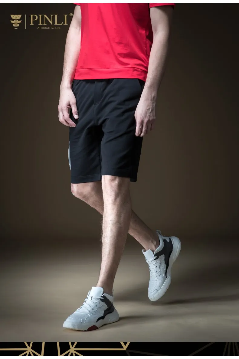 Короткий Masculino Новое поступление повседневные Pinli Лето Новая мужская одежда Цветные уличные пляжные брюки шорты для активного отдыха Tide B192617609