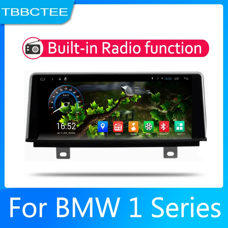 Cheap Car Android System 1080P IPS LCD Screen For BMW 1 Series F20 F21 2011-2016 NBTCar Radio Player GPS Navigation BT WiFi AUX 3