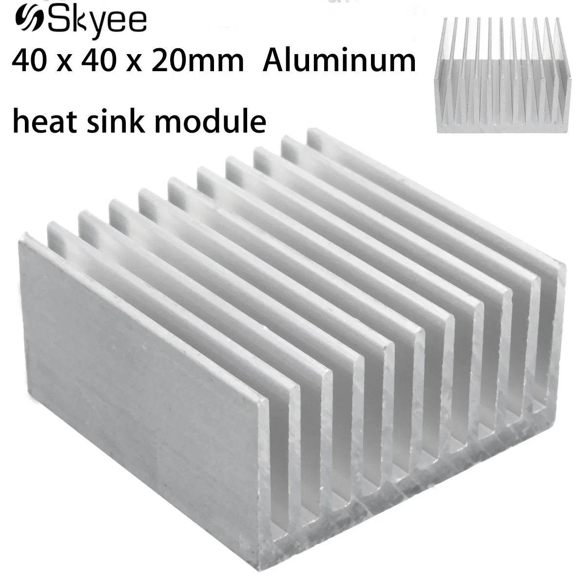 100pcs Lot 28mm 28x28x11mm Aluminum Memory IC Chip Cooling HeatSink With 3M Tape