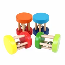 Безопасный забавные деревянная игрушка для малышей Детская интеллектуальная развивающий, образовательный деревянные игрушки спираль погремушки для малышей подарок на день рождения