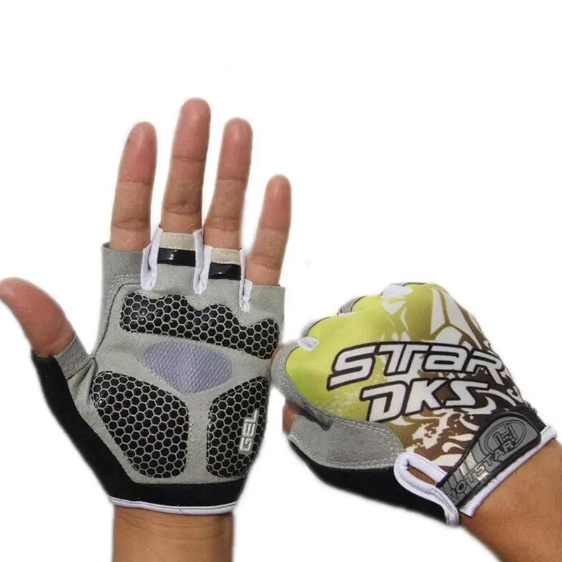 Пара перчаток на пол пальца FietsHandschoenen met Absorberende Zweet Ontwerp voor Mannen en Vrouwen Fietsen Sport Accessoires
