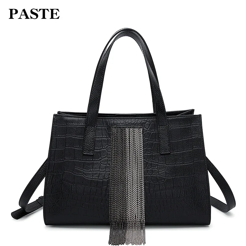 

Famous Brand Designed Genuine Leather Women Handbags 2018 New Ladies Tote Bag Leather Women Crossbody Bag Business Dress