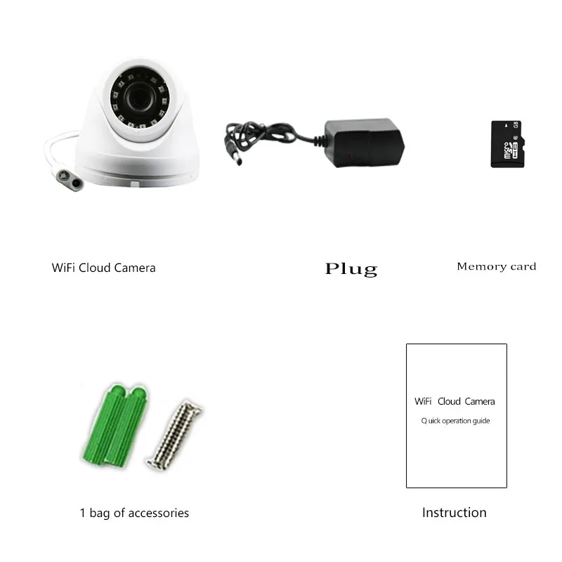 N_eye купольная камера 1080 P Крытая облачная Wifi ИК детектор движения ночного видения