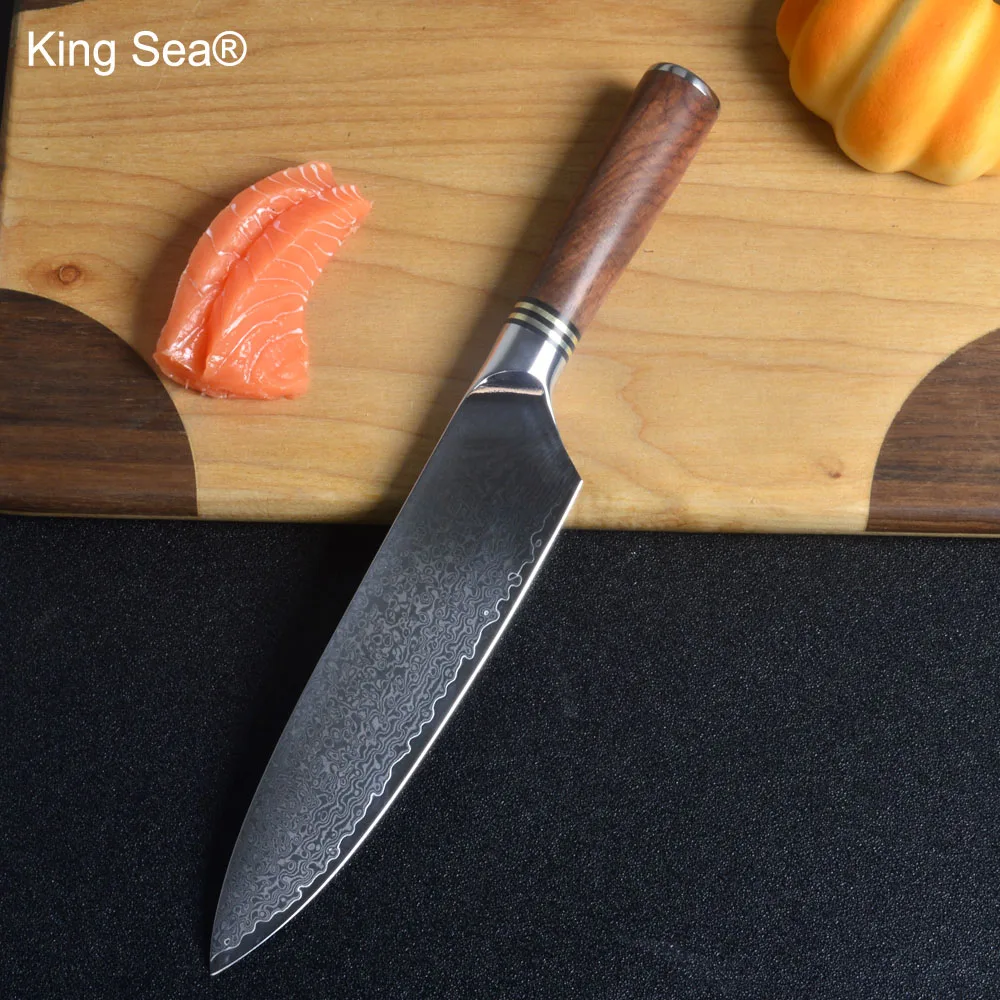 Buy King Sea 8"Inch Damascus Chef Knife Japanese Kitchen Knife 73 layer VG 10