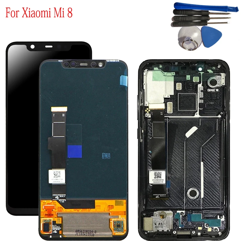 

6.21" For Xiaomi Mi8 LCD Display Digitizer Touch Screen With Frame Assembly for Xiaomi 8 LCD Xiaomi MI 8 LCD Screen Display