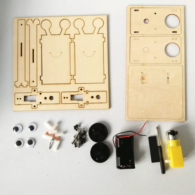 Happyxuan дети робототехники образования DIY собрать Электрический робот игрушки