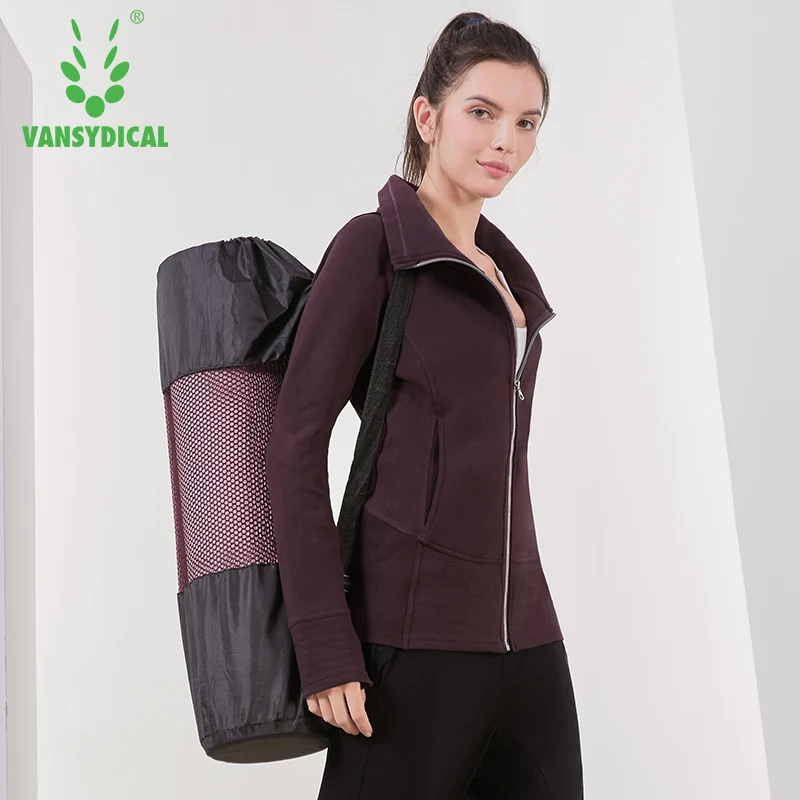Vansydical зимняя спортивная куртка для бега женская теплая ветрозащитная одежда с