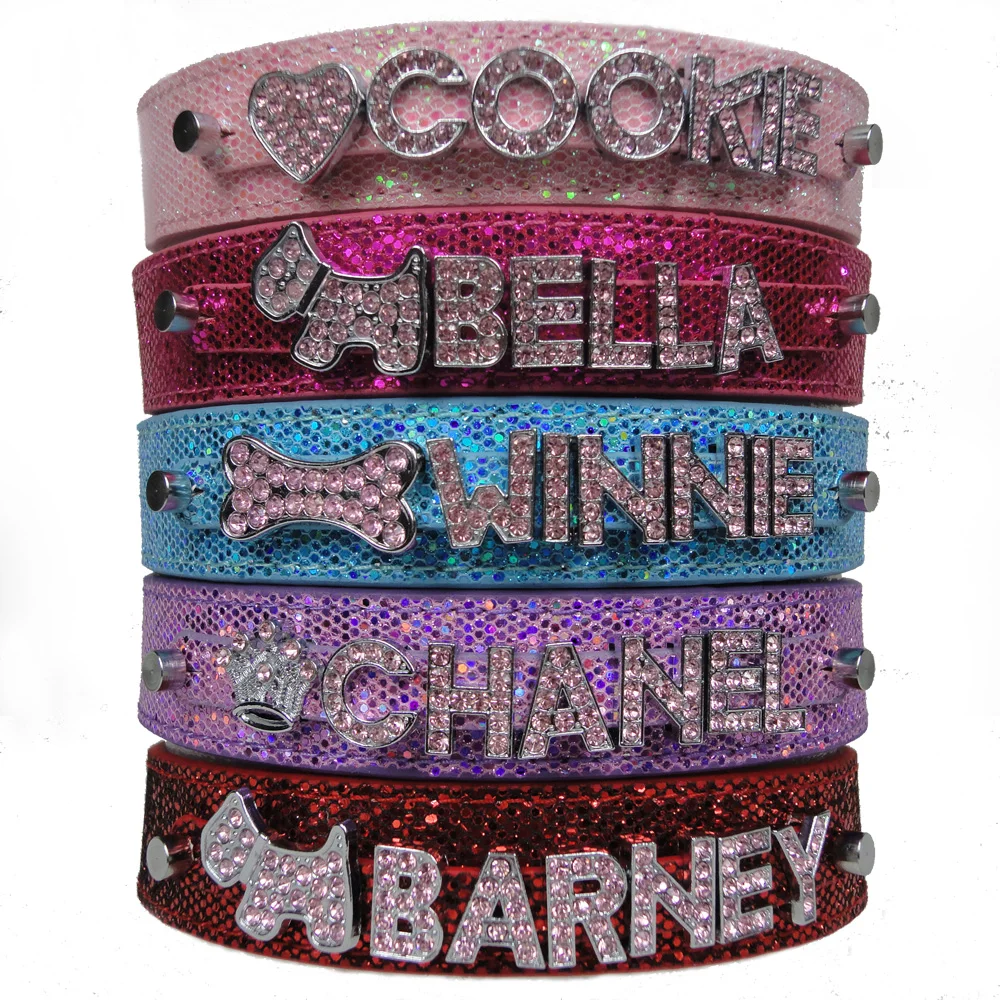 Personalized Bling Dog Collars