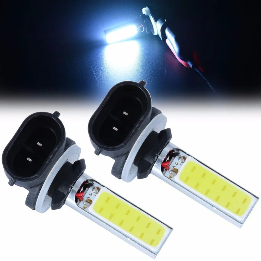 2 шт./компл. 881 H27W 20W 12v COB Светодиодный Противотуманные фары дальнего света