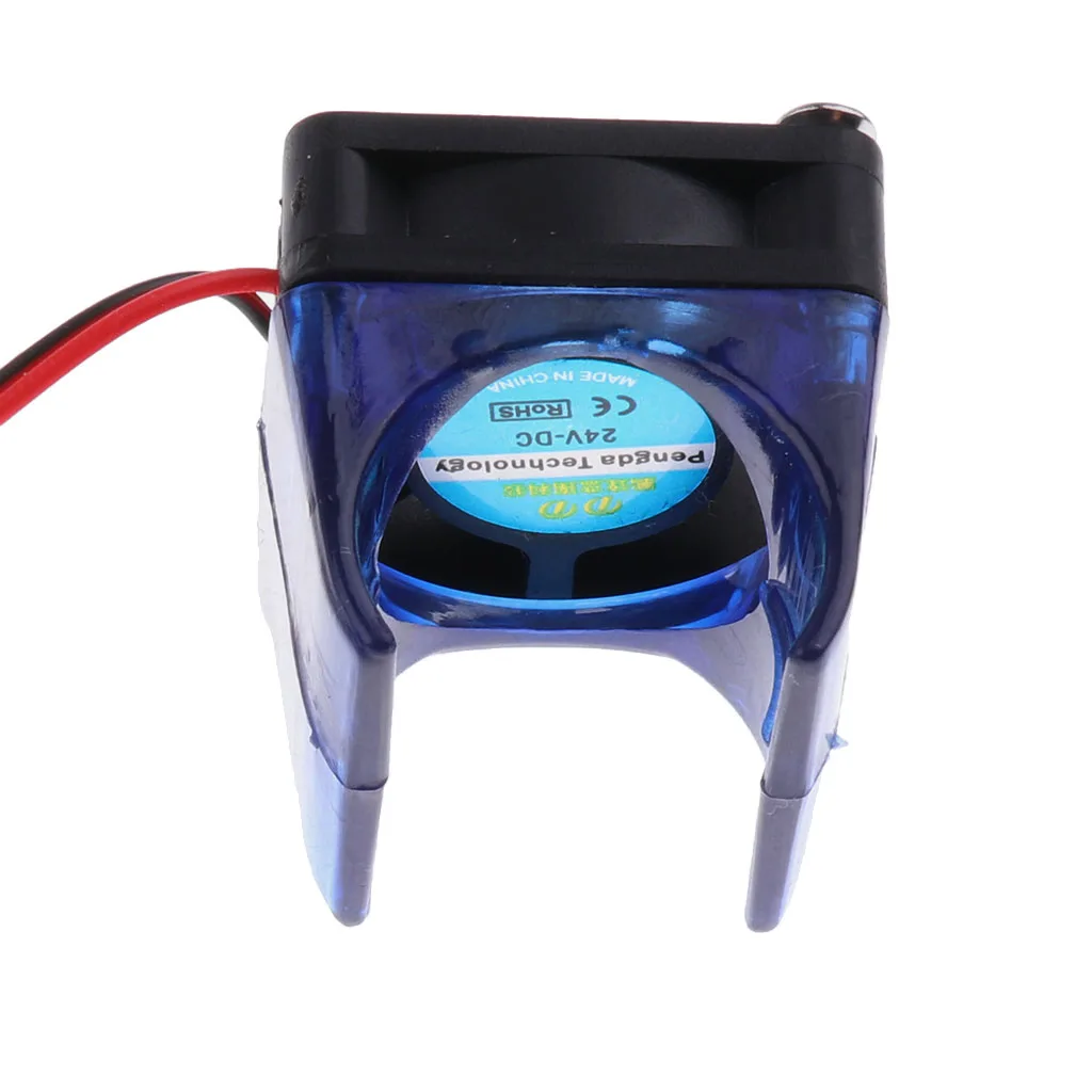 Dovewill 24V Blue Injection Molding V6 Radiator Fan with Fan Cover for 3D Printer DIY