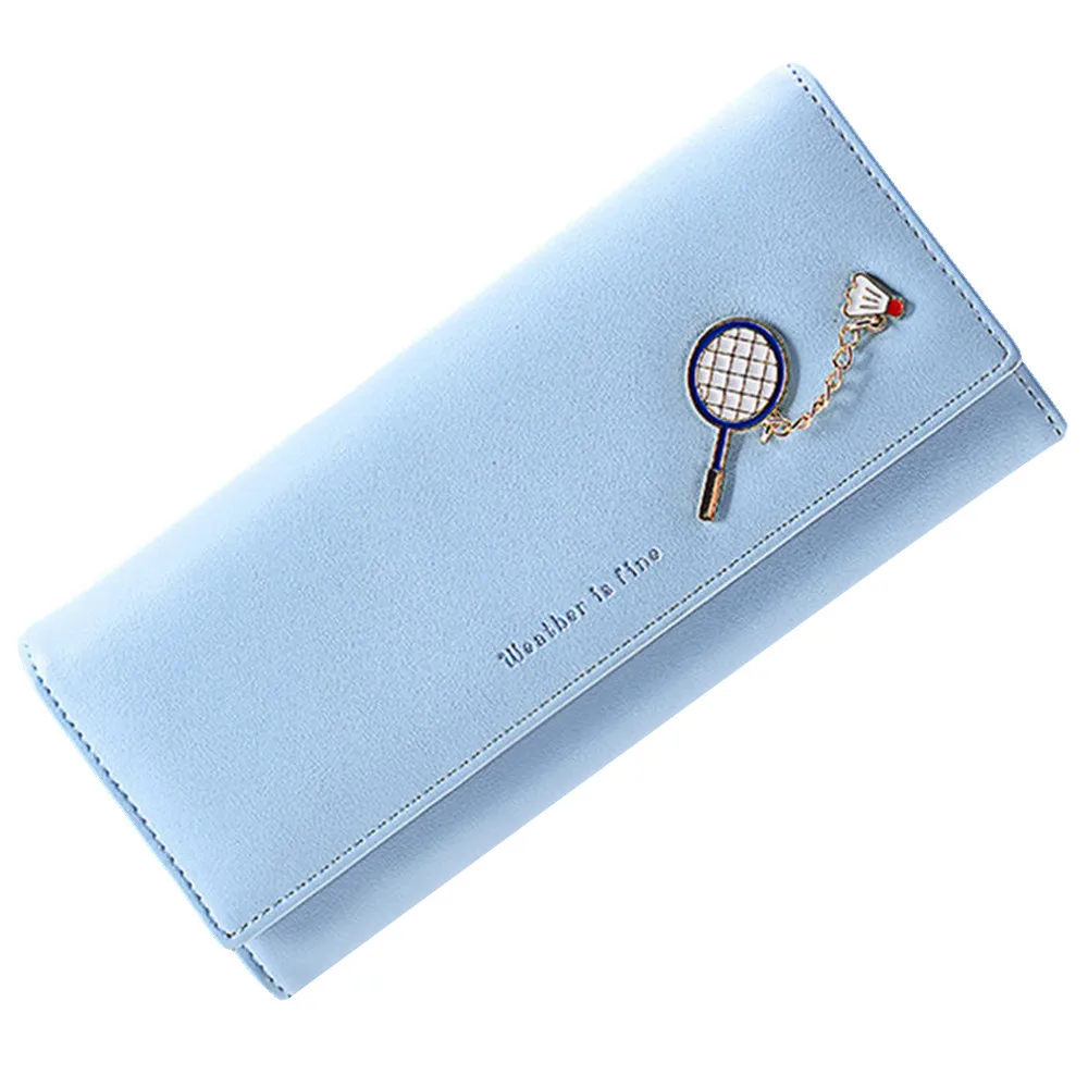 

Long Wallet Women Purses long three-fold multi-functional Card Holder PU Leather large capacity Money Bag small Clutch purse9L3
