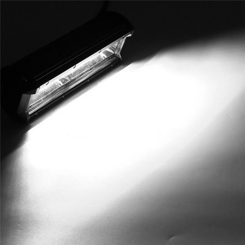 New 7inch 216W 8D Aluminum LED Work Light Bar Flood Driving Lamp SUV ATV Offroad 4WD 21600LM