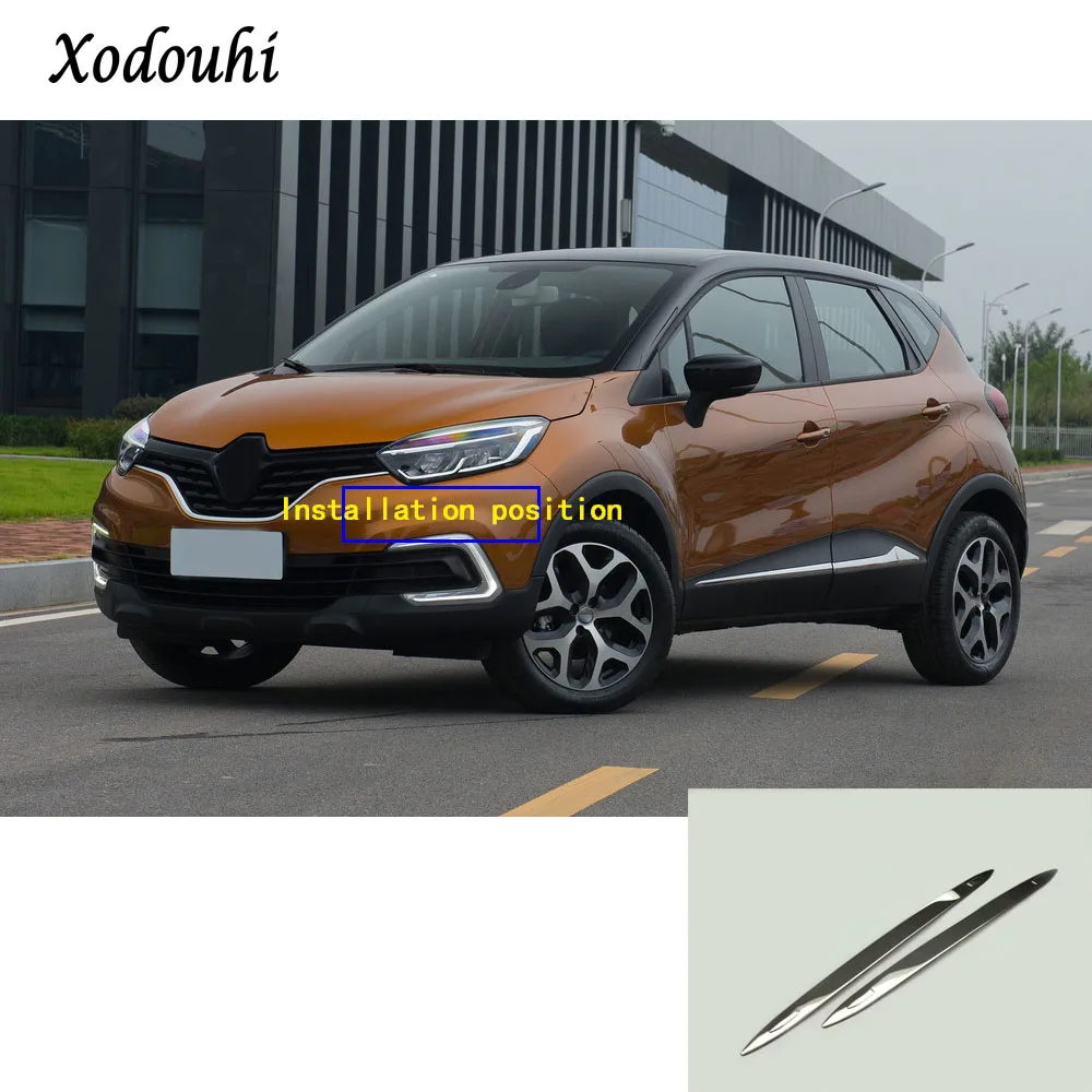 Автомобильная наклейка для Renault Captur Kaptur 2015 2016 2017 защита углов переднего бампера