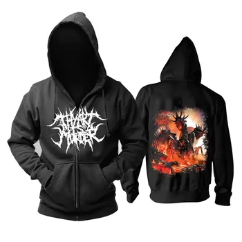 

Bloodhoof Thy Art Is Murder Deathcore Death Metal Long Sleeve Zipper Hoodie Asian Size