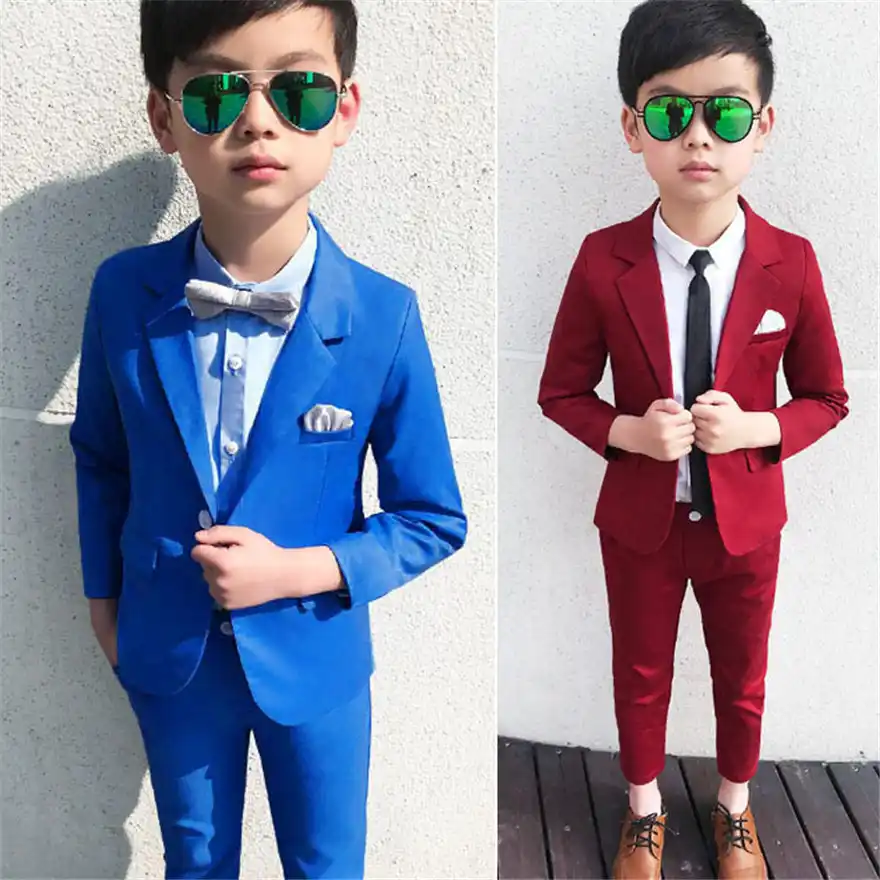 Trajes De Nino Para Bodas Trajes De Bebe Nino Formal Traje Para Nino Traje 2 3 4 5 6 7 8 9 Anos Ninos Blazer Pantalon Conjunto De 2 Uds Aliexpress